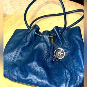 Blue Michael Kors bag